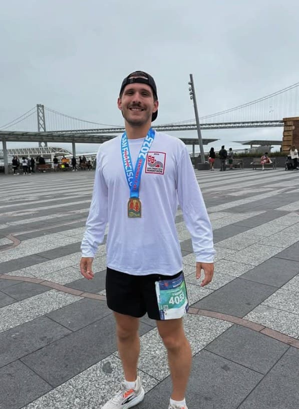 Thomas training for marathon